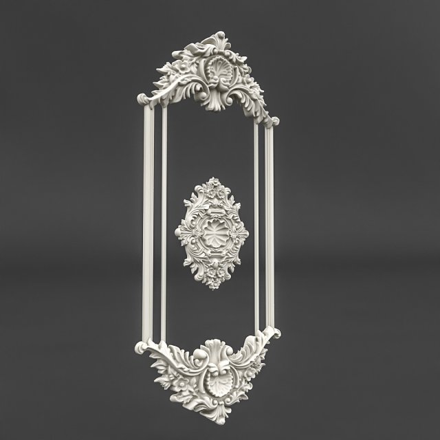 wall panel 04 3D Modell .c4d .max .obj .3ds .fbx .stl .blend