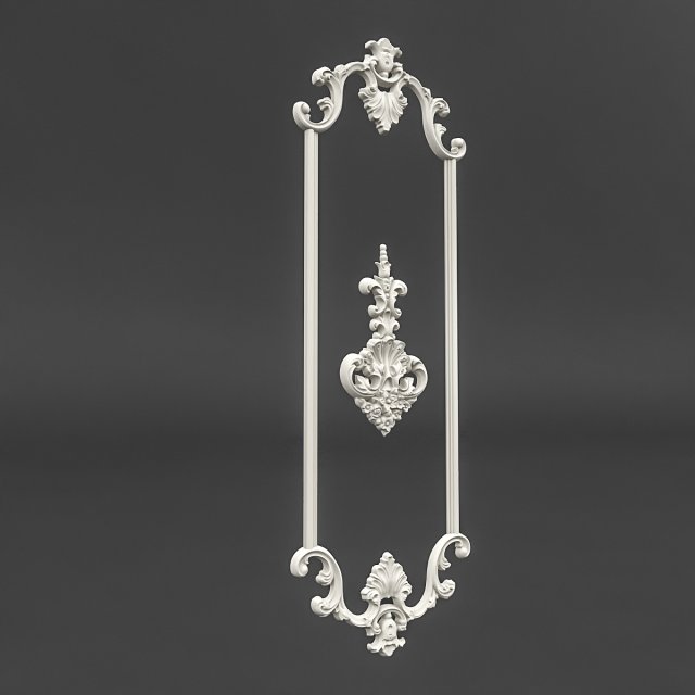 wall panel 06 3D मॉडल .c4d .max .obj .3ds .fbx .stl .blend 