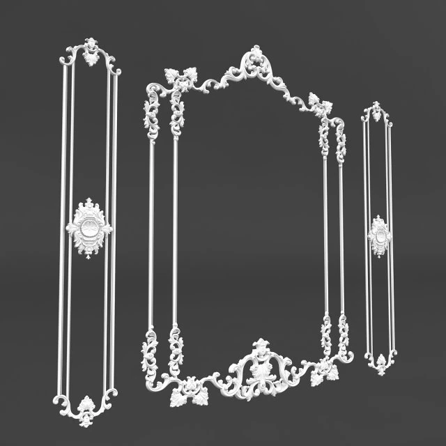 стеновая панель 10 3D Модель .c4d .max .obj .3ds .fbx .stl .blend 