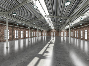 3d low poly factory Modèle 3D