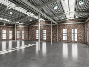 3d low poly factory Model 3D
