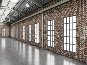 3d low poly factory Model 3D