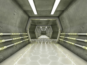 sci fi modes corridor 3D 모델