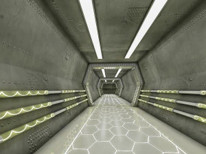 sci fi modes corridor 3D Model