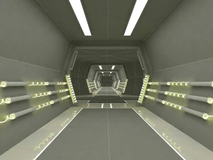 sci fi modes corridor 3D Model