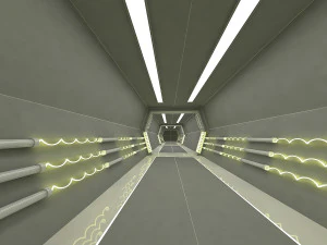 sci fi modes corridor 3D Model