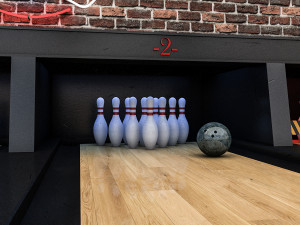 bowling alley 3D Model