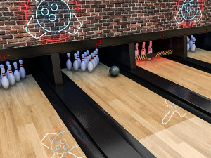 bowling alley 3D Model