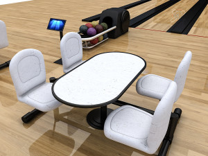 bowling alley 3D Model