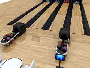 bowling alley 3D Model