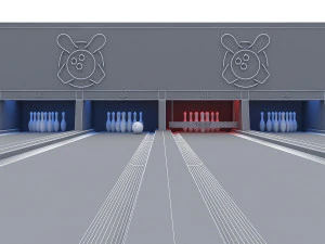 bowling alley 3D Model