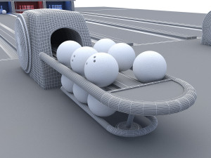 bowling alley 3D Model