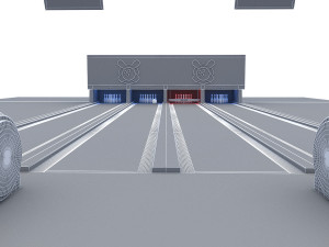 bowling alley 3D Model