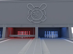 bowling alley 3D Model