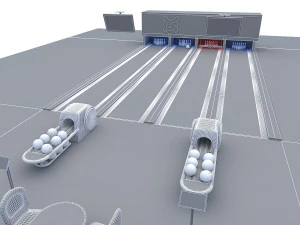 bowling alley 3D Model