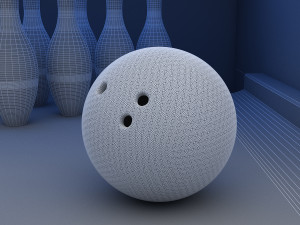 bowling alley 3D Model