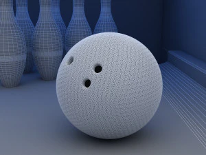 bowling alley 3D Model