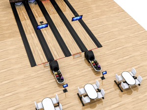 bowling alley 3D Model