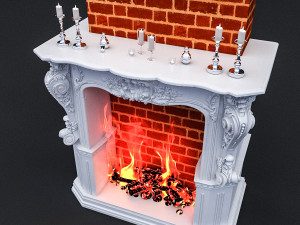 classic fireplace 3D Model