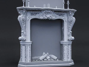 classic fireplace 3D Model