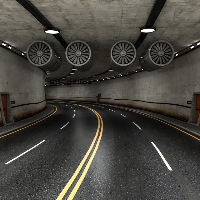 road tunnel Modèle 3D .c4d .max .obj .3ds .fbx .stl .blend 