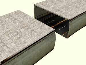 road tunnel Modèle 3D