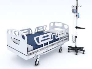 intensive care bed Model 3D