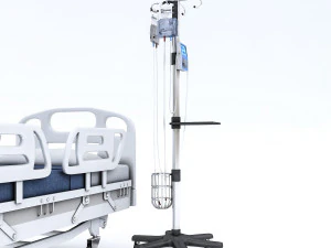 intensive care bed 3D Model