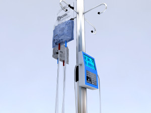 intensive care bed 3D-Modell