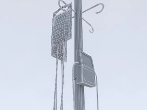 intensive care bed 3D Model