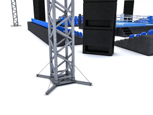 &aacute;rea de boxeo Modelo 3D