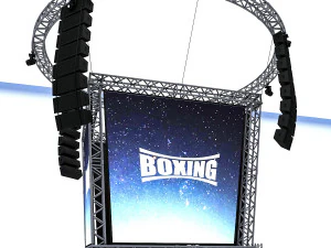 &aacute;rea de boxeo Modelo 3D
