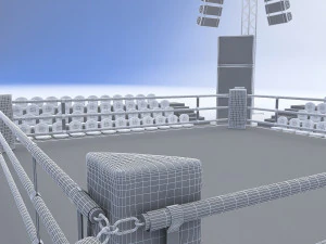 &aacute;rea de boxeo Modelo 3D