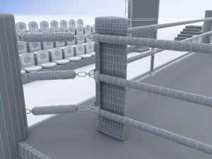 &aacute;rea de boxeo Modelo 3D