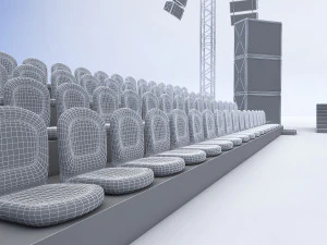 &aacute;rea de boxeo Modelo 3D