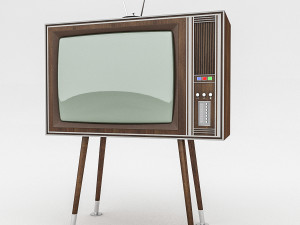 3d retro tv model 3D Model