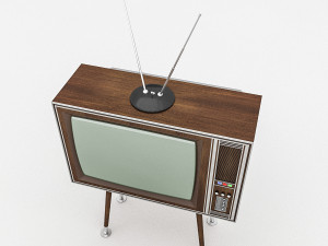 3d retro tv model 3D 모델