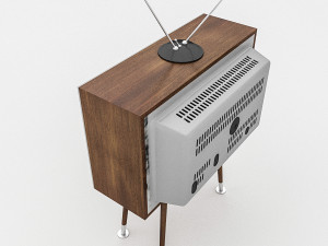 3d retro tv model 3D 모델