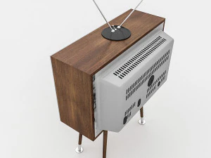 3d retro tv model 3D Model
