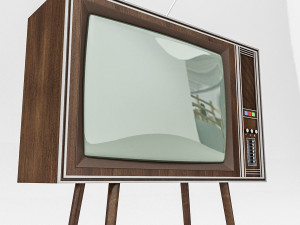3d retro tv model 3D 모델