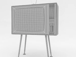 3d retro tv model 3D Model