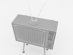 3d retro tv model 3D 모델