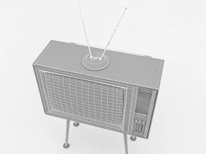 3d retro tv model 3D Model