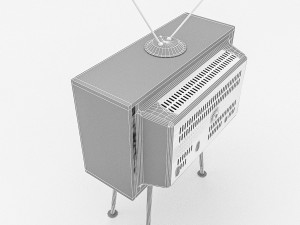 3d retro tv model 3D 모델