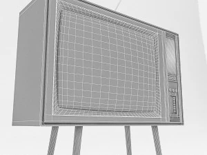 3d retro tv model 3D Model