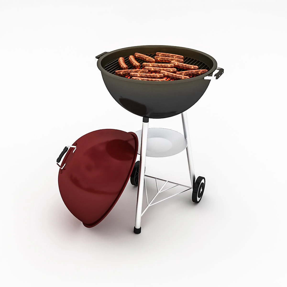 3d barbecue model 3D Model .c4d .max .obj .3ds .fbx .stl .blend 