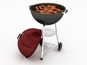 3d barbecue model Modello 3D