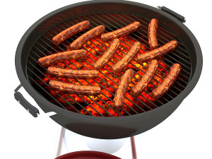 3d barbecue model Modelo 3D