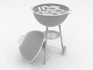 3d barbecue model Modelo 3D
