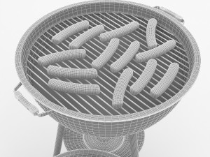3d barbecue model Modelo 3D